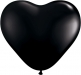 Herzballon Schwarz | ©IhreHochzeitstauben