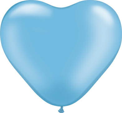 Herzballon Pearl Azur