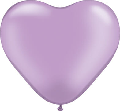 Herzballon Pearl Lavendel
