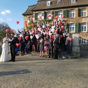 Tauben und Ballons in Ratingen