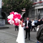 Luftballons zur Hochzeit